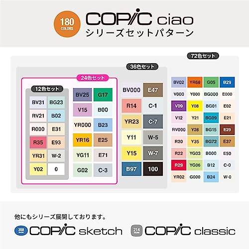 36 Color Set Copic Ciao