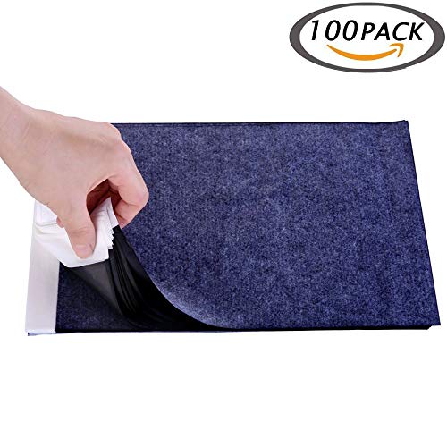Black Carbon Paper for Art Surfaces - 100 Sheets