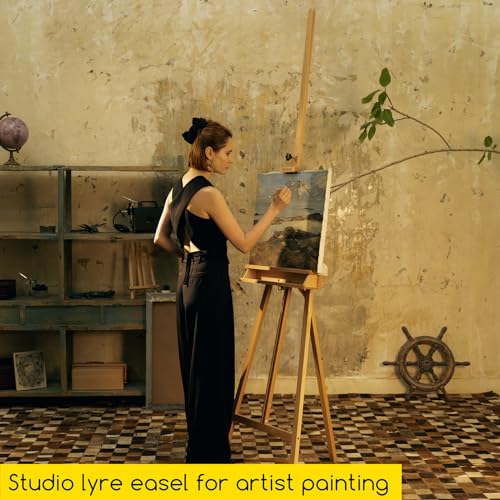 MEEDEN Large Adjustable Solid Beech Wood Artist Easel