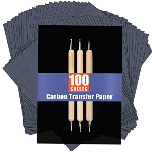 100 Sheets Carbon Transfer Paper for DIY Art Craft