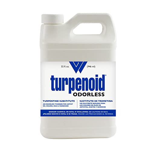 Weber Odorless Turpenoid, Artist Thinner & Cleaner, 946ml