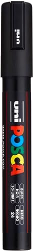 Black Posca Marker 5M - Art and School Supplies