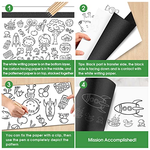 100 Sheets Carbon Transfer Paper for DIY Art Craft