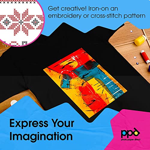 Premium Iron-On Dark T-Shirt Transfer Paper - Pack of 10