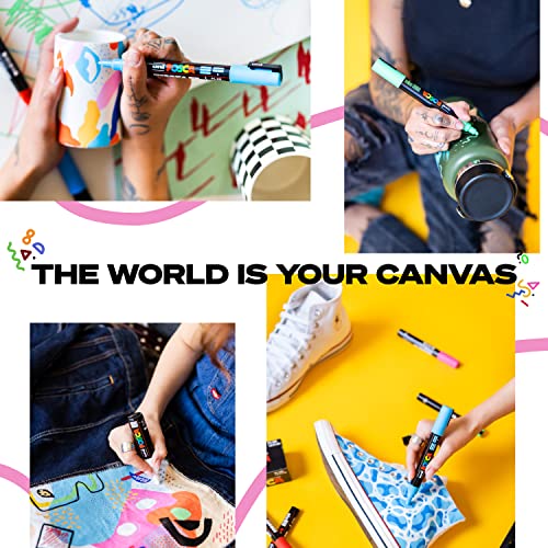 Posca Paint Markers Set with Extra Fine Tips