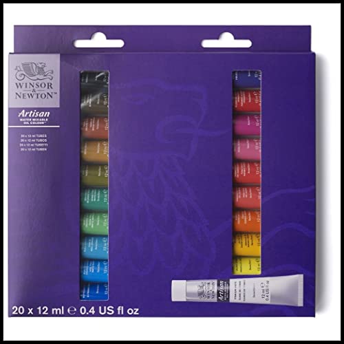 20-Piece Set of Winsor & Newton Artisan Water Mixable Oil Color