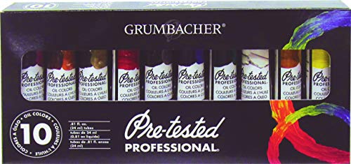 Grumbacher Oil Color Set - Pack of 10, Multicolor