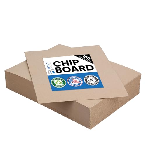 Kraft Chipboard Sheets - 8.5" x 11" - 100 Pack