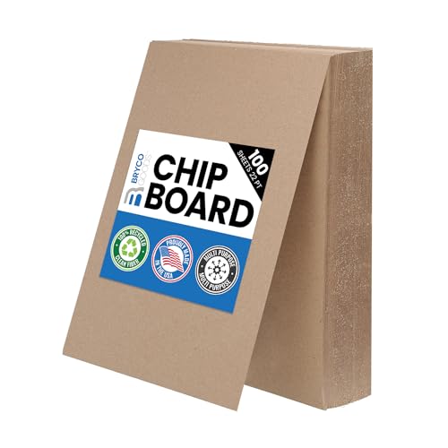 Kraft Chipboard Sheets - 8.5" x 11" - 100 Pack