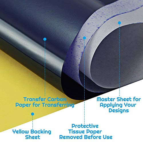 Tattoo Transfer Paper - 38 Sheets, 8 1/4" x 11 3/4
