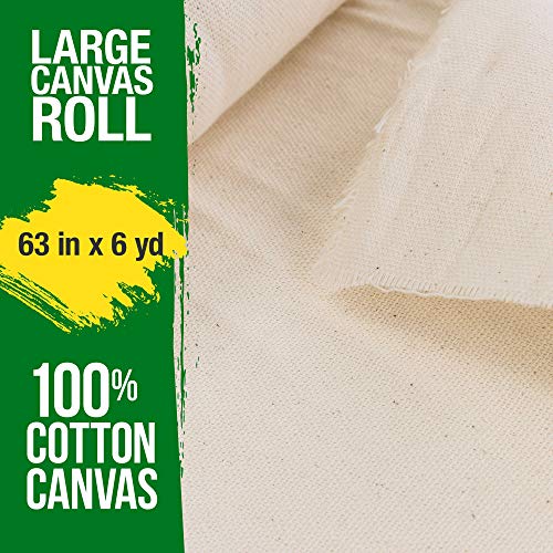 Large Unprimed Canvas Roll - 100% Cotton, Acid-Free