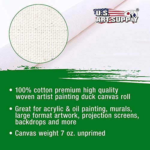 Large Unprimed Canvas Roll - 100% Cotton, Acid-Free