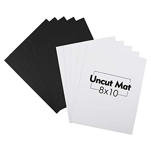 10 Pack 8x10 Uncut Mat Backing Board Set