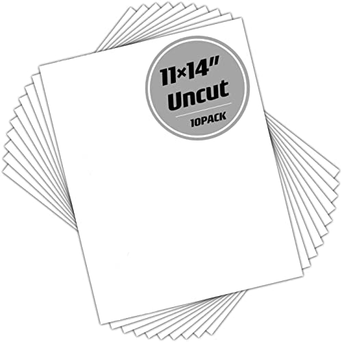 10-Pack Acid-Free Picture Mat Boards - White - 11x14