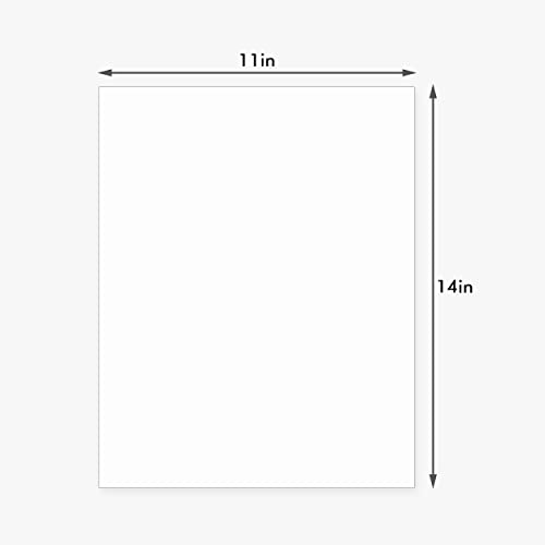 Somime 10 Pack Uncut White Matboards - 11X14