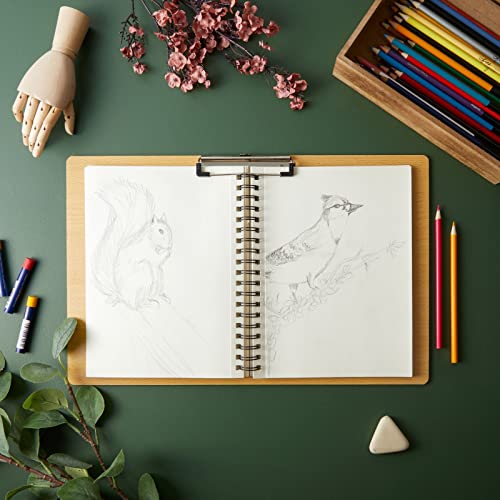 Wooden Clipboard - Large Horizontal Lap Board for Drawing Sketch