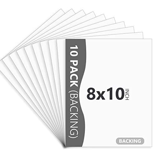 10-Pack White Uncut Picture Frame Backing Board