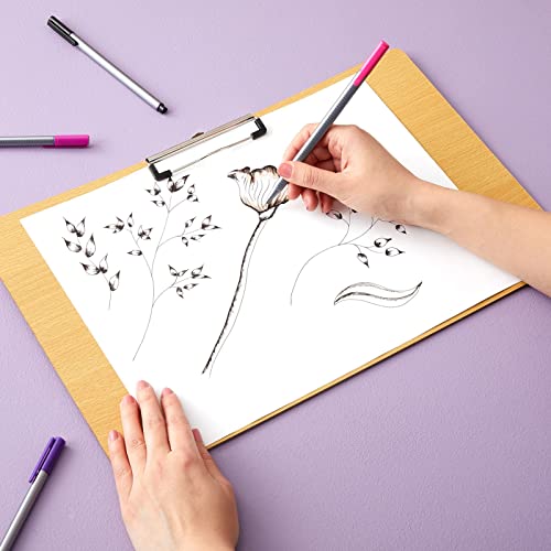 Wooden Clipboard - Large Horizontal Lap Board for Drawing Sketch
