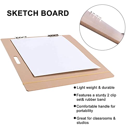 18x24 Artist Sketch Tote Board with Clips & Handle
