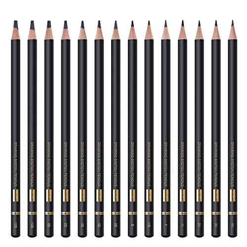 MARKART Drawing Sketching Pencil Set - 14 Pieces