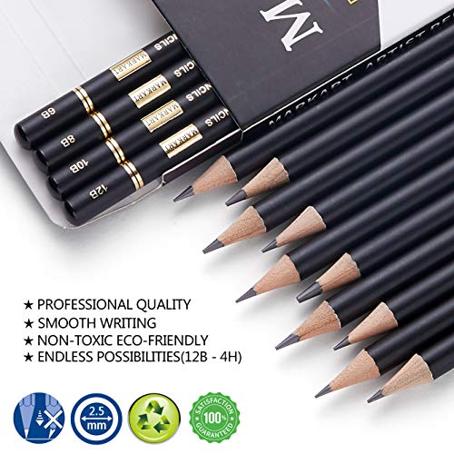 MARKART Drawing Sketching Pencil Set - 14 Pieces