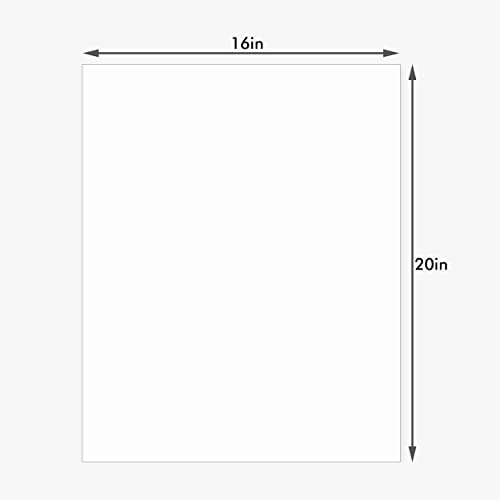 10 Pack 16x20 White Backing Boards for Art Supplies