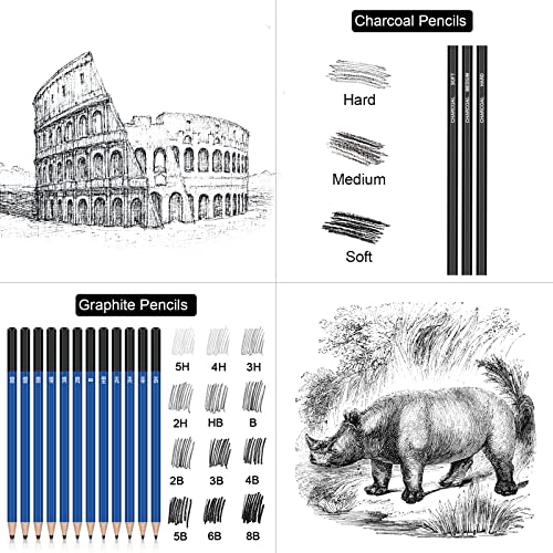 98PCS Drawing & Art Supplies Kit for Artists