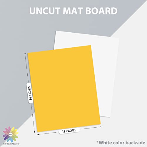 Mat Board Center - 25 Assorted Colors, 11x14