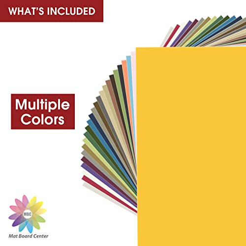 Mat Board Center - 25 Assorted Colors, 11x14