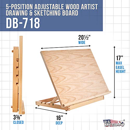 Adjustable Wood Artist Drawing & Sketching Board