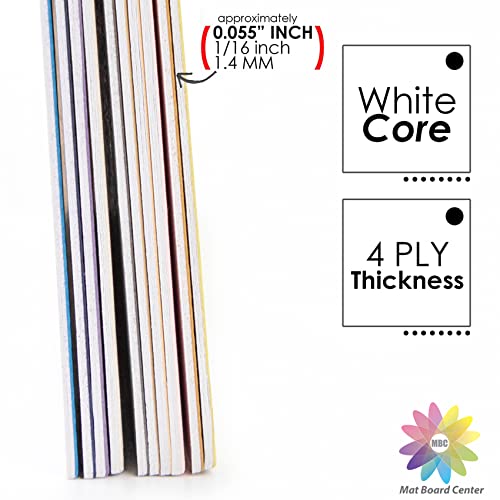 Mat Board Center - 25 Assorted Colors, 11x14