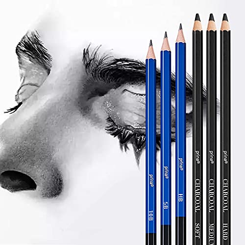 Prina 50 Pack Drawing Set with Sketchbook