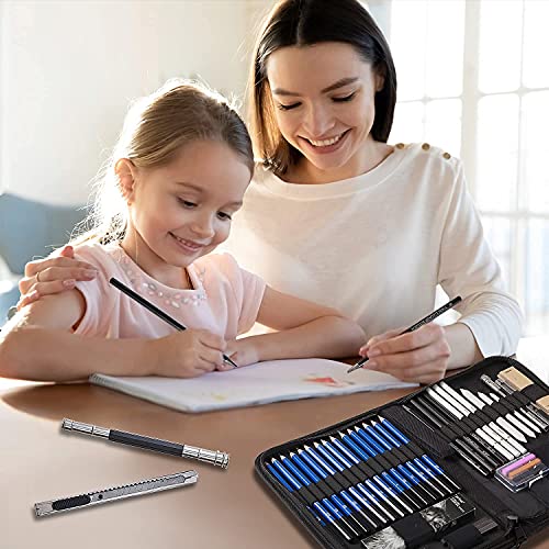 Prina 50 Pack Drawing Set with Sketchbook
