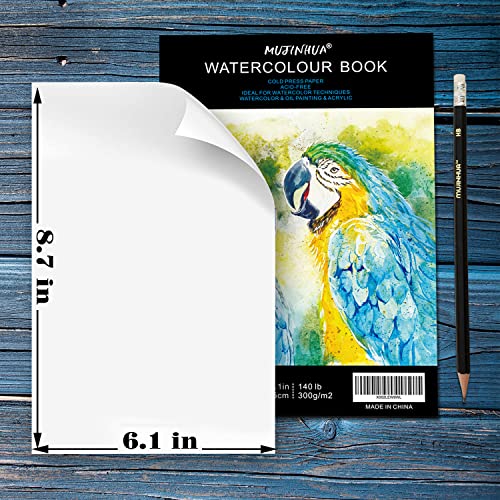 White Watercolor Paper Pad - 6.1X8.7", 20 Sheets