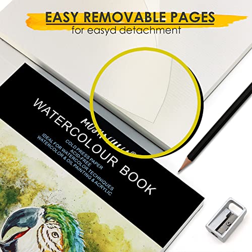 White Watercolor Paper Pad - 6.1X8.7", 20 Sheets