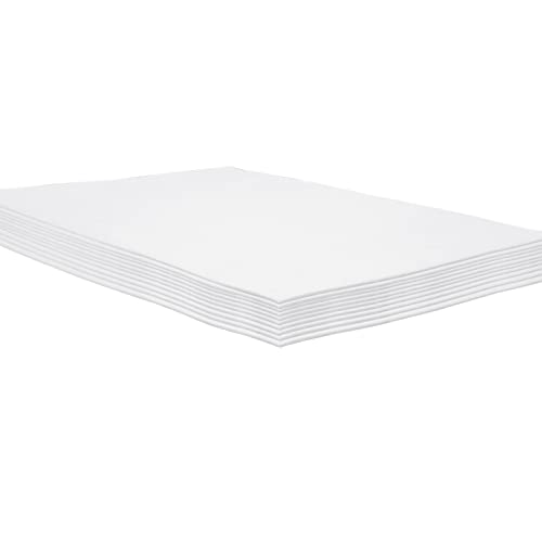 ACTIVITYya Craft Foam Sheets, White, 9x12", 2mm - 10pk