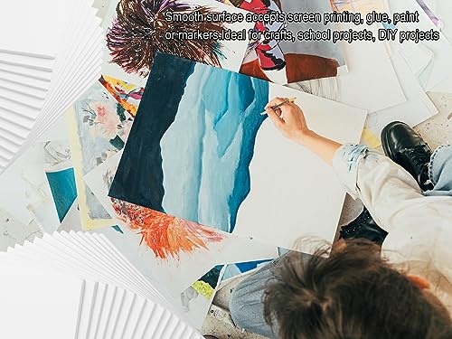 20 White Foam Boards 12" x 16.5", 3/16" Thickness