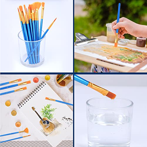 AROIC Acrylic Paint Brush Set, 30 pcs - All-purpose Art Kit