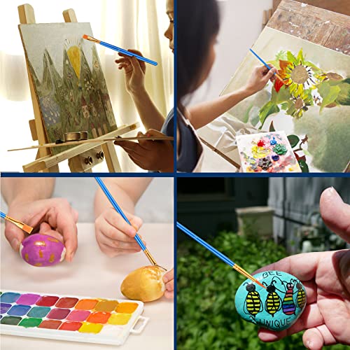 AROIC Acrylic Paint Brush Set, 30 pcs - All-purpose Art Kit