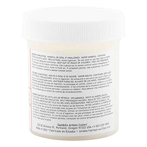 Gamblin Artist Colors Cold Wax Oil Painting Medium Clear 4oz jar