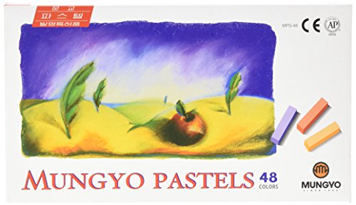 Non Toxic Mungyo Soft Pastel Set of 48 Assorted Colors Square Chalk