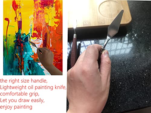 5 Piece Stainless Steel Painting Palette Knife Set