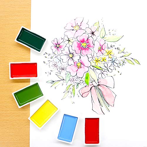 Kuretake Gansai Tambi 48 Colors Watercolor Paint Set