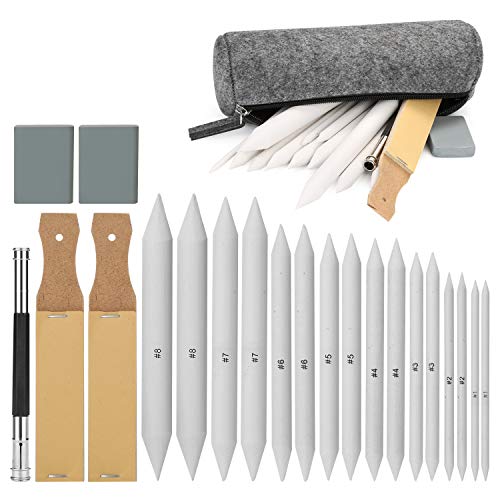 AGPTEK Sketch Drawing Tools & Blending Stumps Set
