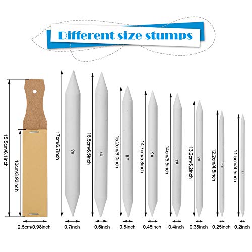 AGPTEK Sketch Drawing Tools & Blending Stumps Set