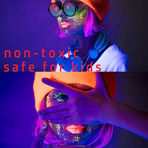 Glow UV Blacklight Face & Body Paint Set