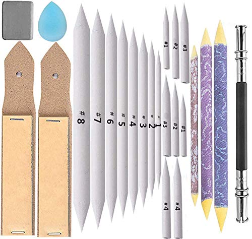 24-Piece Blending Stumps and Tortillions Set