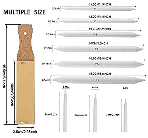 12 Blending Stumps and Tortillions for Art Blending