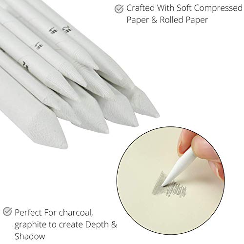Mr. Pen 14-Pack Blending Stumps with Eraser