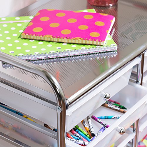 Rolling Storage Cart with 12 Plastic Drawers